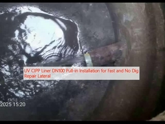 UV CIPP Liner DN100 Hızlı ve kazı yapmadan yanlısı onarım için çekme tesisi