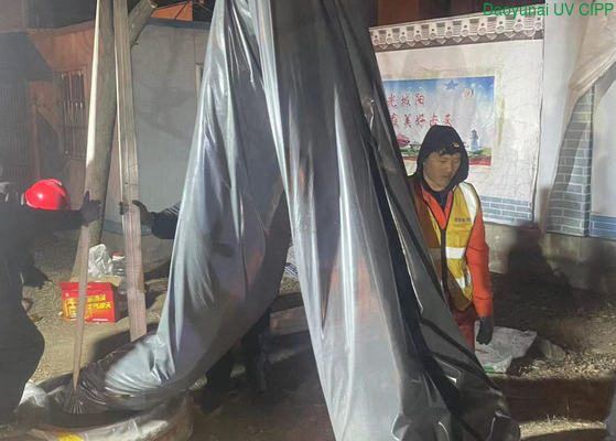 Qingdao Shandong'da 65 metre uzunluğunda süper büyük bir UV kaplama DN1650 kuruldu.